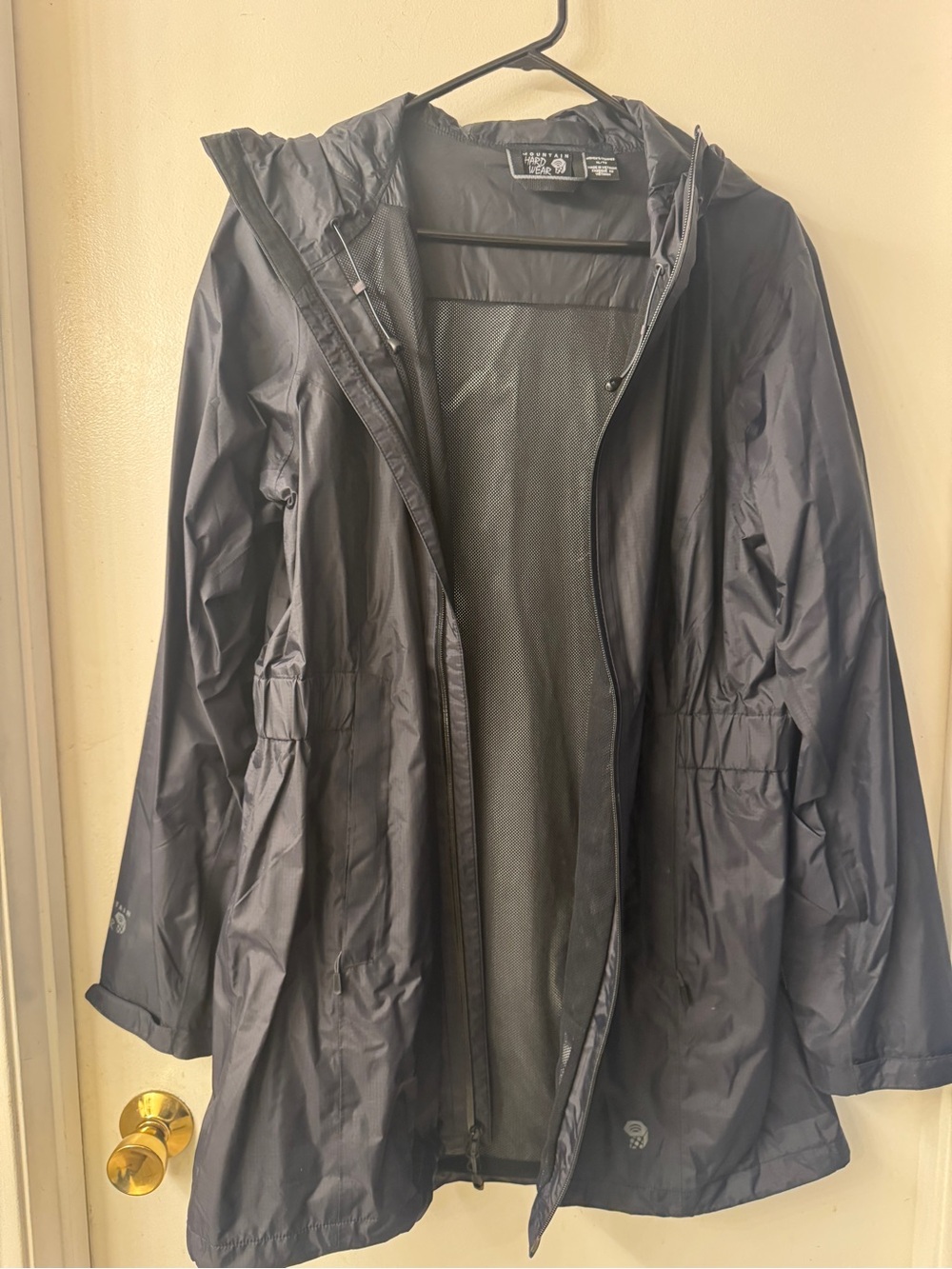 Mountain Hardwear Black Hooded Trench Coat